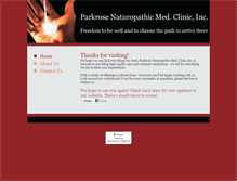 Tablet Screenshot of parkrosenaturopathicclinic.com